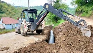 Yığılca Naşlar k&ouml;y&uuml;nde altyapı &ccedil;alışmaları s&uuml;r&uuml;yor