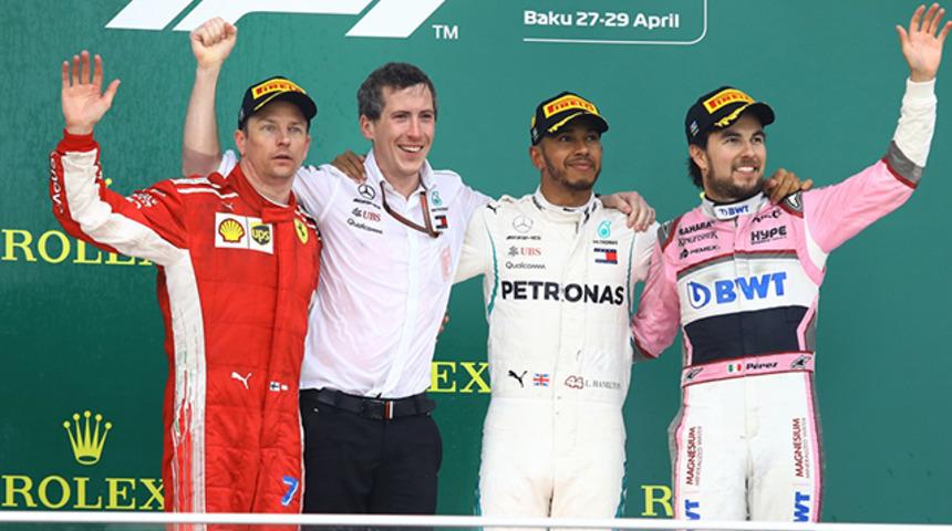 Formula 1 Azerbaycan Grand Prix'sini Lewis Hamilton kazandı