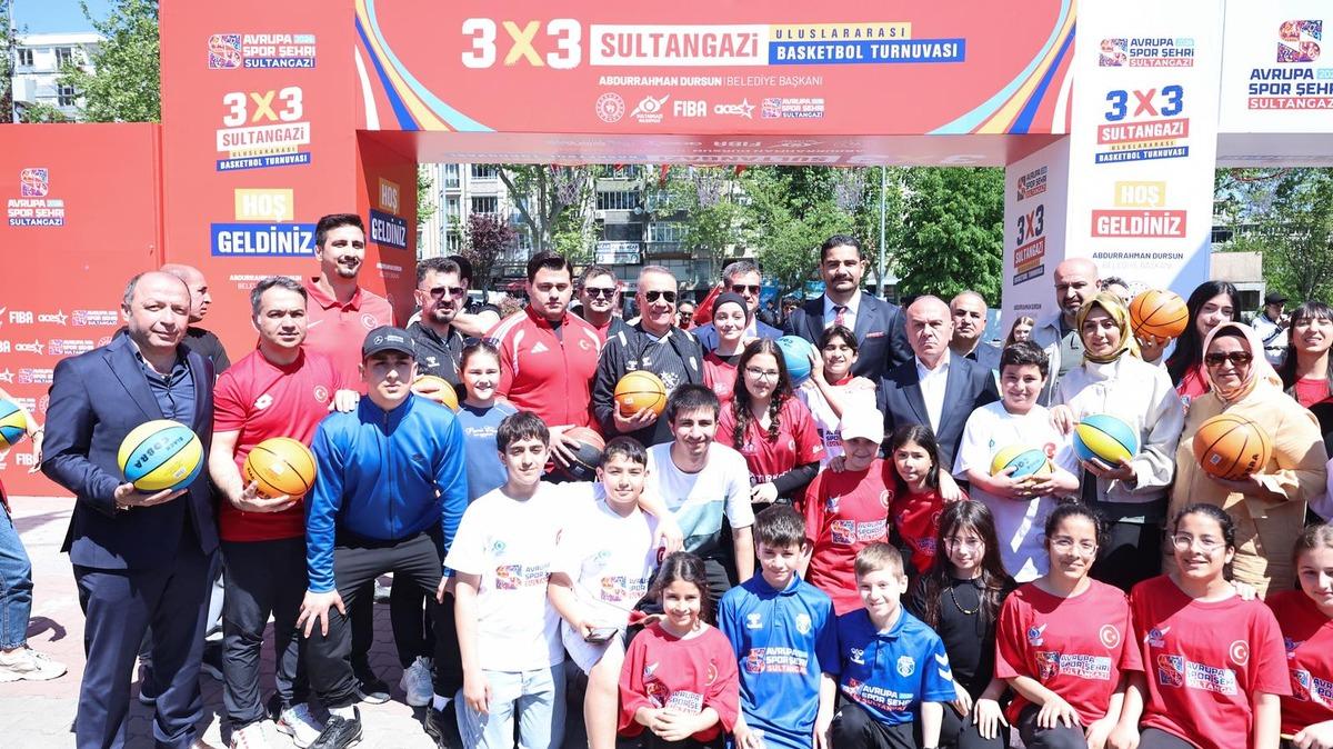 Sultangazi&rsquo;de Uluslararası 3x3 basketbol turnuvası 2