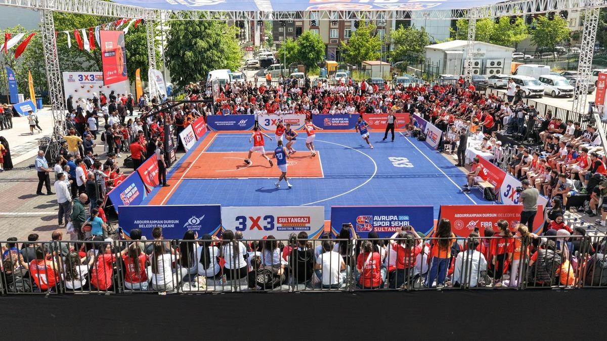 Sultangazi&rsquo;de Uluslararası 3x3 basketbol turnuvası 3