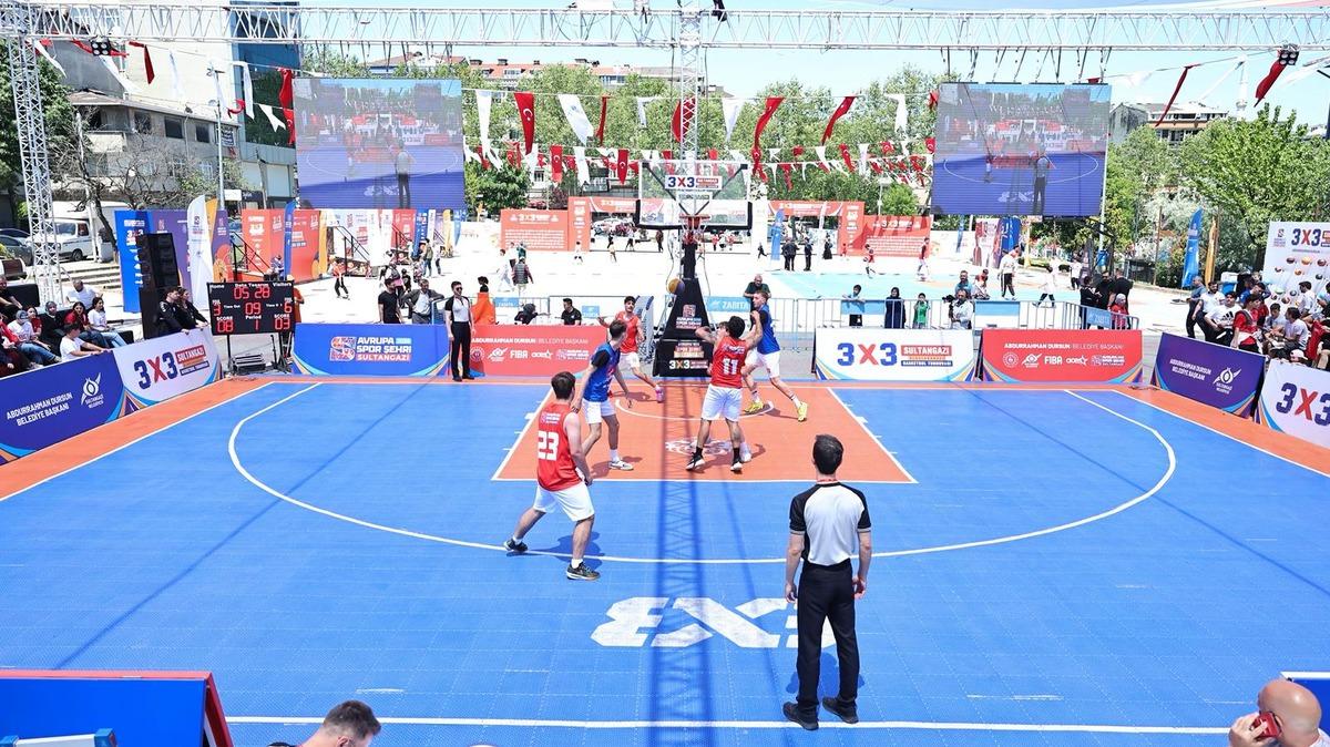 Sultangazi&rsquo;de Uluslararası 3x3 basketbol turnuvası 5