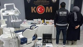 Bursa'da sahte diş muayenesine baskın: 2 gözaltı