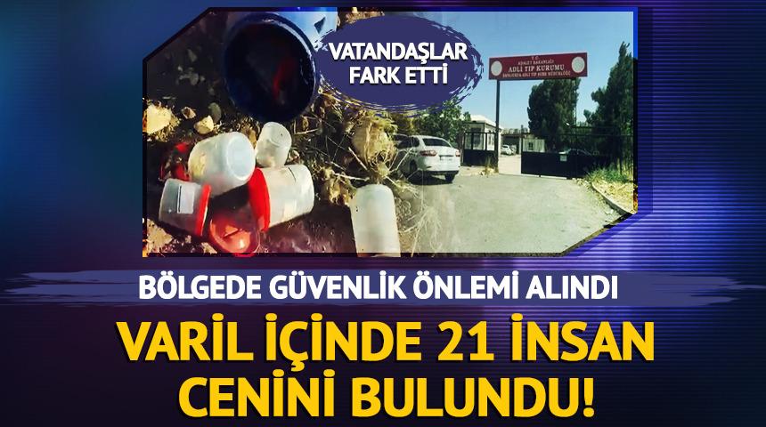 Mezarlıktaki plastik varilde 21 insan cenini bulundu