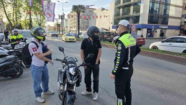 Ereğli&rsquo;de motosiklet denetimi 1
