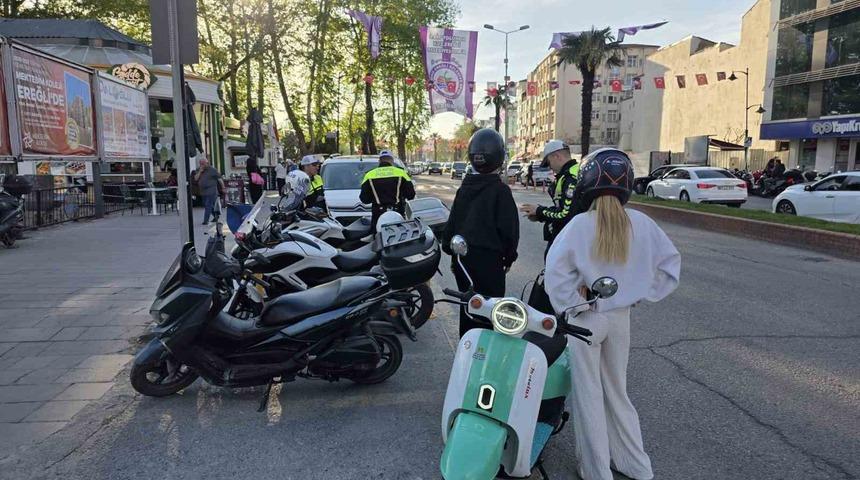 Ereğli&rsquo;de motosiklet denetimi
