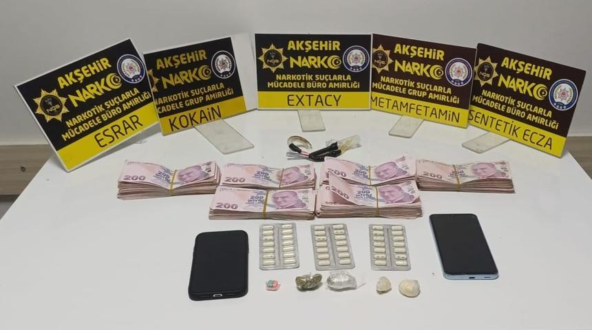 Akşehir&rsquo;de uyuşturucu operasyonu: 1 tutuklama