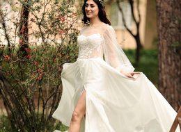 Ekolojik gelinlik tasarladı