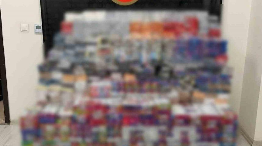 Mardin&rsquo;de 11 bin 880 paket sigara ve bin 450 elektronik sigara ele ge&ccedil;irildi