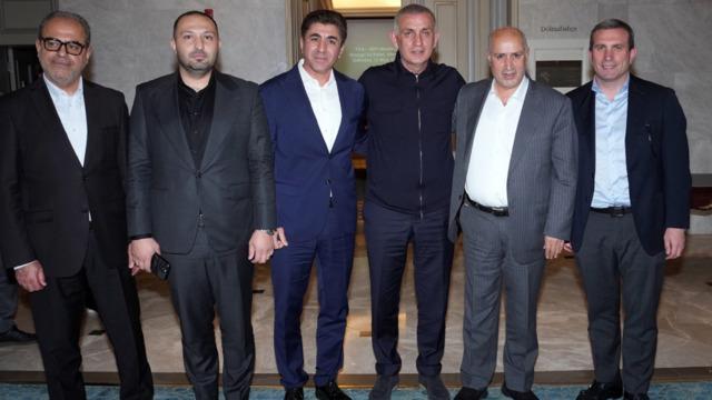 TFF Başkanı Hacıosmanoğlu, İran Futbol Federasyonu Başkanı Taj ile buluştu