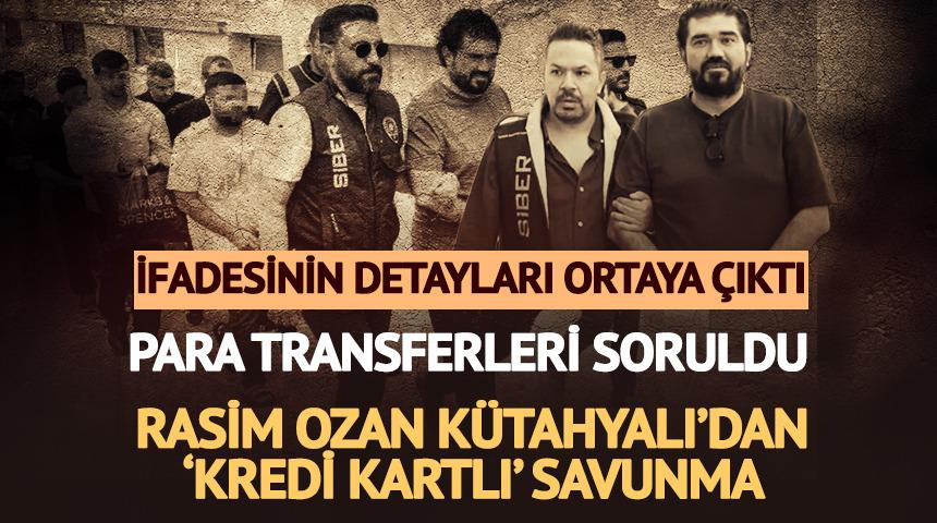 Rasim Ozan K&uuml;tahyalı'dan emniyette kredi kartlı savunma