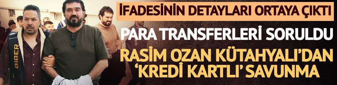Rasim Ozan K&uuml;tahyalı'dan emniyette kredi kartlı savunma