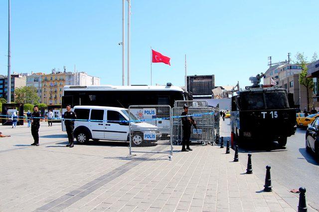 (Ek bilgi ve fotoğraflarla) - Taksim Meydanı'nda güvenlik önlemleri