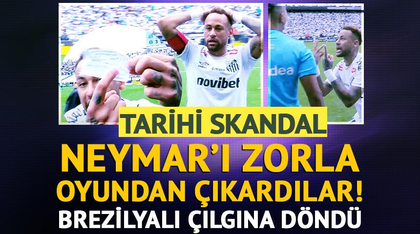 Tarihi skandal! Neymar'ı zorla oyundan &ccedil;ıkardılar: &Ccedil;ılgına d&ouml;nd&uuml;