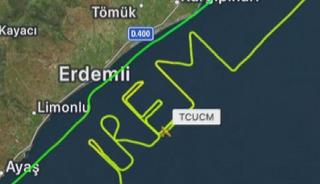 Adana'dan kalkan u&ccedil;ak 'İrem' isimli radar izini yazdı