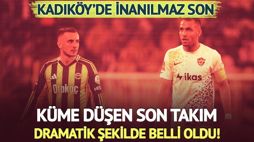 S&uuml;per Lig'den son d&uuml;şen takım Antalyaspor oldu! Fenerbah&ccedil;e ma&ccedil;ında dramatik son