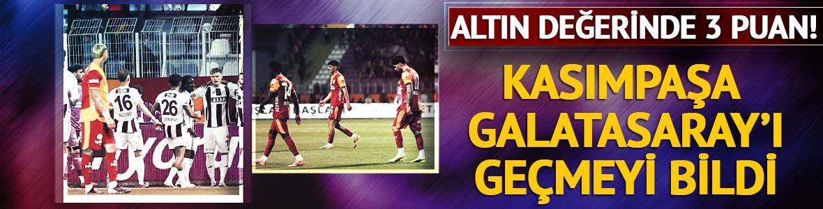 Kasımpaşa Galatasaray'ı ge&ccedil;erek ligde kalmayı başardı
