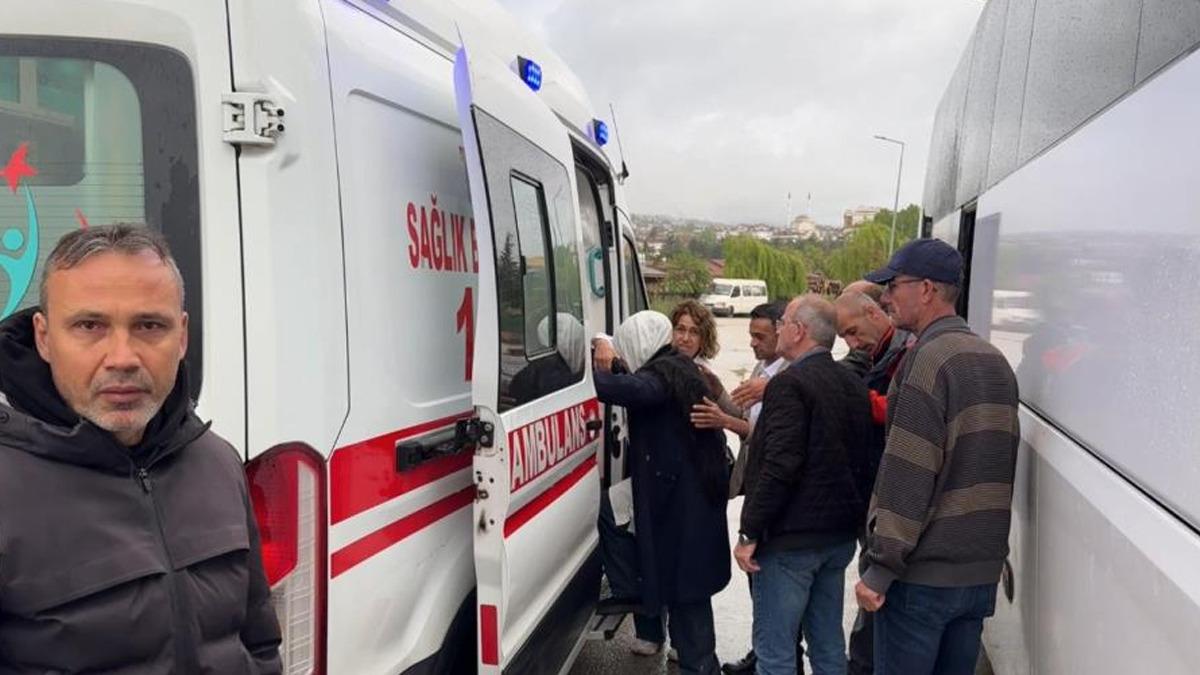 Karab&uuml;k te otelde doğal gaz ka&ccedil;ağı: &Ccedil;ok sayıda kişi hastanelik oldu! Ambulans yetmeyince otob&uuml;slerle g&ouml;t&uuml;rd&uuml;ler 1