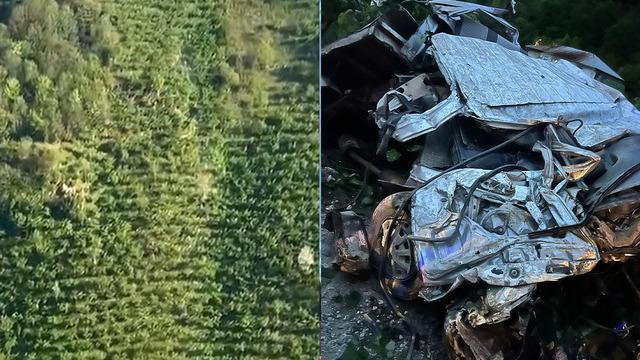 Yer: Giresun... Korkunç kaza kamerada: Yüzlerce metrelik uçurumdan aşağı düştü!