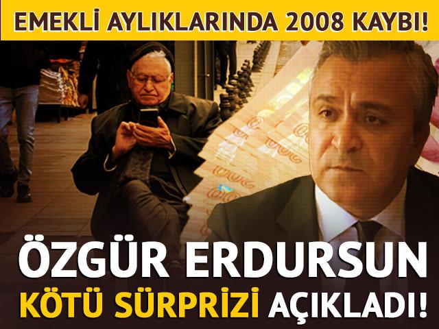 Emekli aylıklarında 2008 kaybı!
