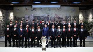 Cumhurbaşkanı Erdoğan, Süper Lig şampiyonu Galatasaray'ı kabul etti