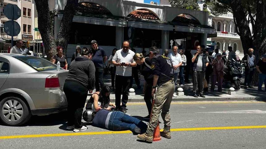 Menteşe&rsquo;de motosiklet kazası: 1 yaralı