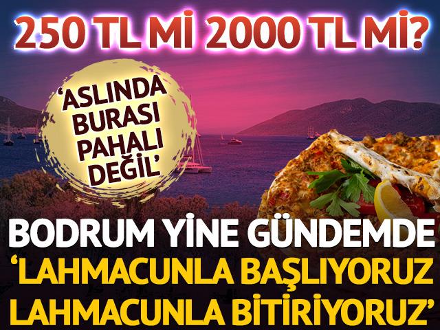 Bodrum lahmacunla yine g&uuml;ndem