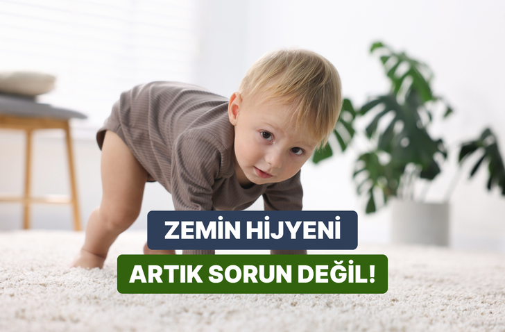 K&uuml;&ccedil;&uuml;k &ccedil;ocuklu evlerde zemin temizliğini dert olmaktan &ccedil;ıkaran ipu&ccedil;ları