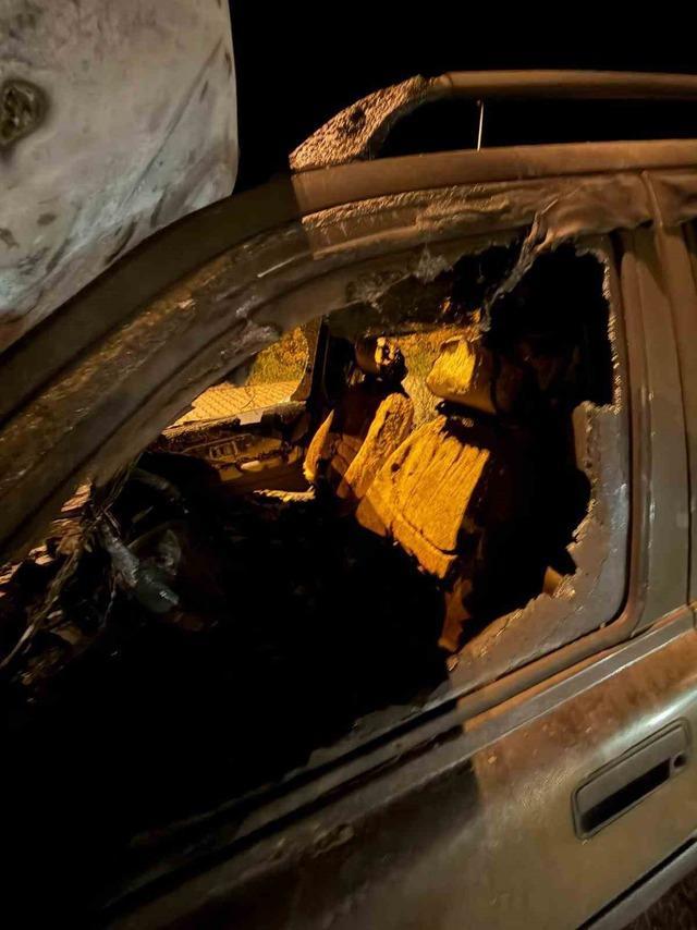 Otobanda seyir halindeki cip alev alev yandı 5