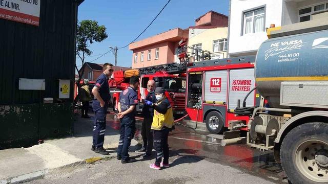 Pendik’te çıkan yangın korkuttu: 1 kişi dumandan etkilendi 2