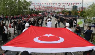 'Bayrak Devir Teslim' t&ouml;reni yapıldı