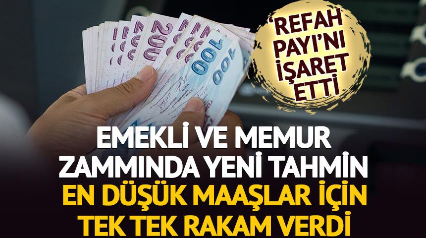 Emekli ve memur zammı i&ccedil;in yeni tahmin: İşte en d&uuml;ş&uuml;k maaşlar