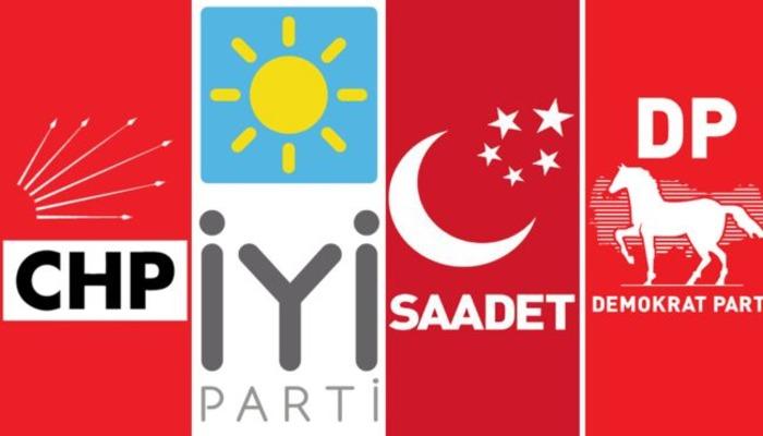 Son dakika! CHP, İYİ Parti, SP, ve DP ittifak konusunda anlaştı