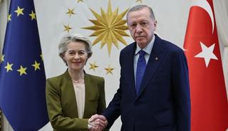 Erdoğan ile Leyen arasında kritik g&ouml;r&uuml;şme