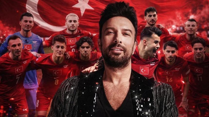 Herkes merakla bekliyordu! Tarkan'dan A Milli Takım marşı i&ccedil;in a&ccedil;ıklama