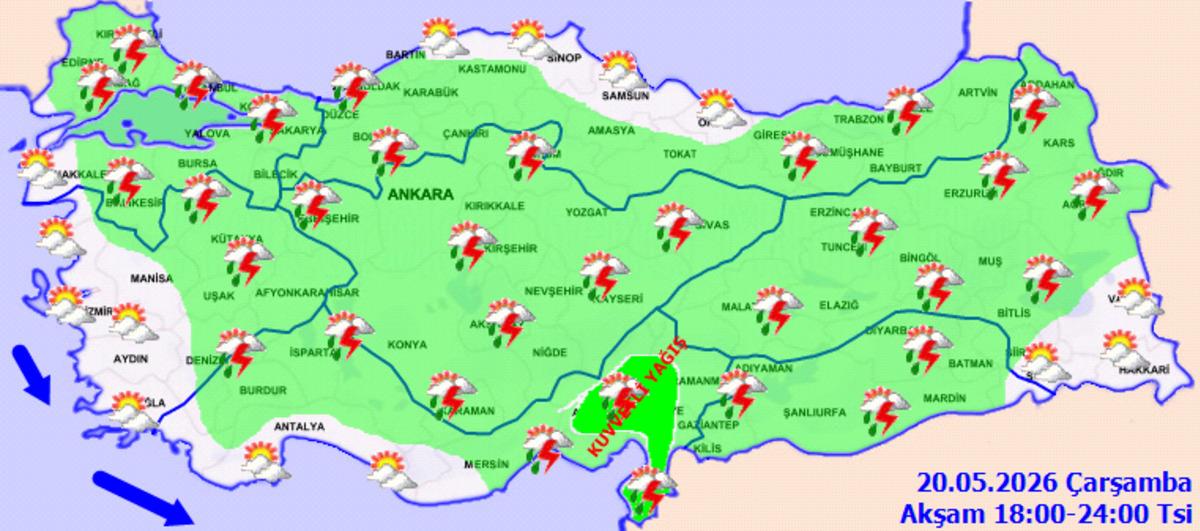 Meteoroloji den kuvvetli sağanak uyarısı! Birçok ilde alarm verildi 2