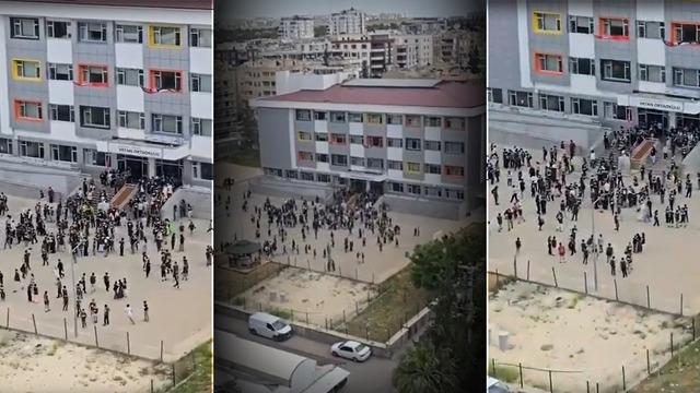 Malatya depremi beşik gibi salladı! Panik anları kamerada: Böyle kaçıştılar