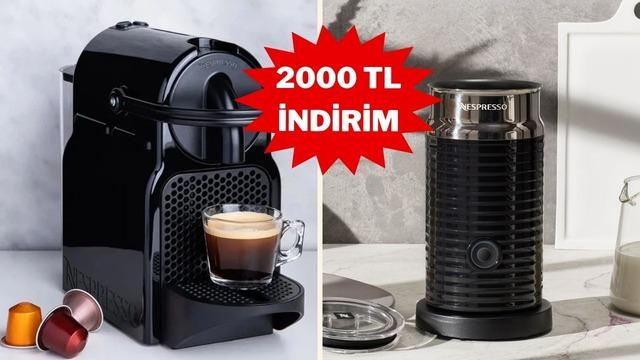 Kahve tutkunlarına müjde! Nespresso setinde 2000 TL indirim