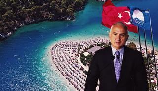 T&uuml;rkiye kıyıları artık d&uuml;nya markası! Mavi bayraklı plaj sayısı 580&rsquo;e y&uuml;kseldi