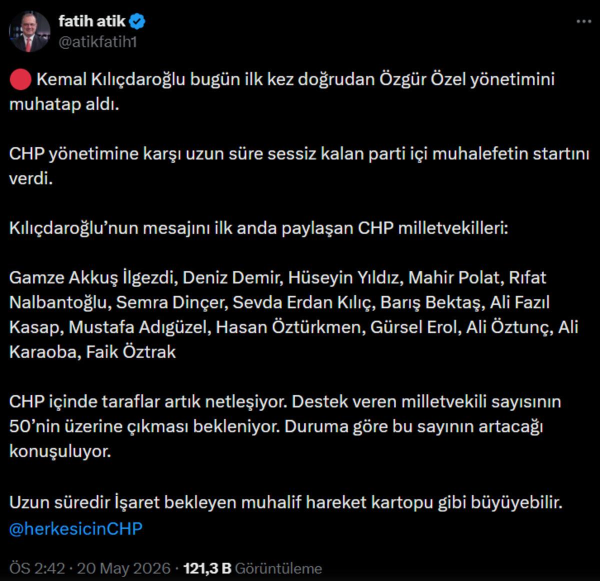CHP&rsquo;de Kılı&ccedil;daroğlu hareketliliği: Sayı şimdiden 20! 2
