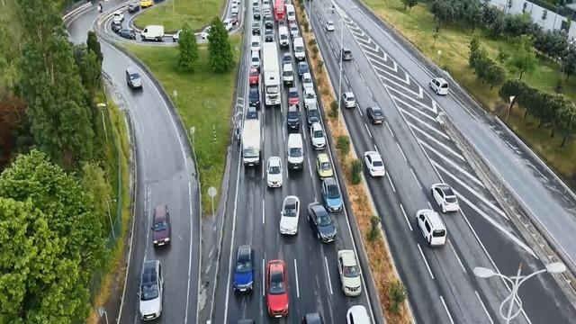 İstanbul'da trafik yoğunluğu yüzde 85'e ulaştı
