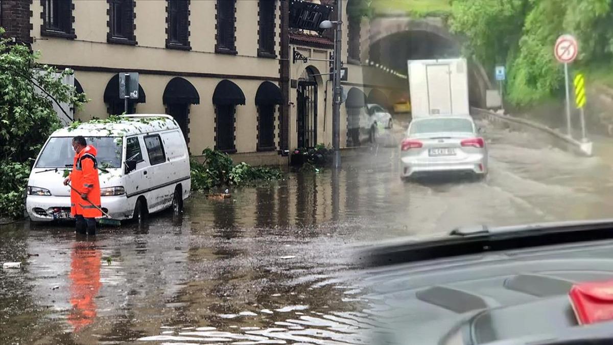 Sağanak İstanbul’u vurdu: Meteoroloji saat verdi! Maltepe Tüneli’ni su bastı
