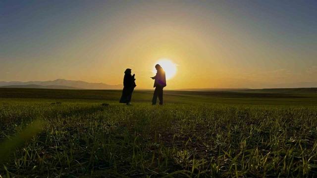 Ağrı&rsquo;da g&uuml;n batımı g&ouml;rsel ş&ouml;len sundu 1