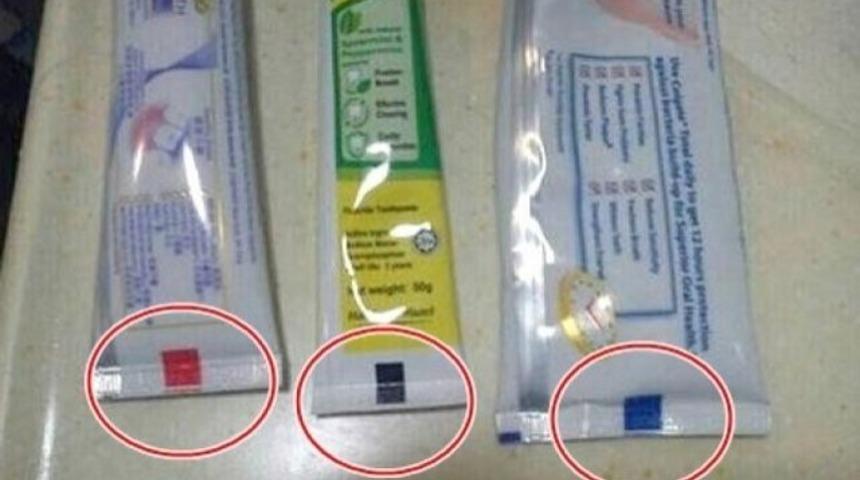 Diş Macunu T&uuml;plerinin Altındaki Renkler Ne Anlama Geliyor?