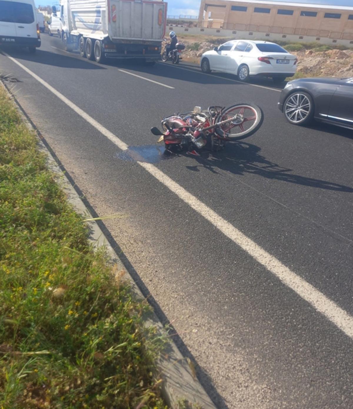 Mardin&rsquo;de cip ile &ccedil;arpışan motosikletin s&uuml;r&uuml;c&uuml;s&uuml; &ouml;ld&uuml; 1