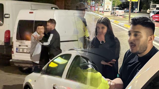Polise yalvardı, küfredip kaçtı: Sevgilimin yanında beni bozma