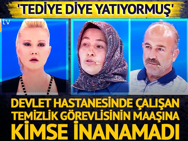 Devlet hastanesinde &ccedil;alışan temizlik g&ouml;revlisinin maaşı g&uuml;ndem oldu! 