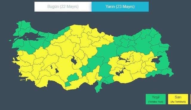 Samsun&rsquo;un i&ccedil; kesimleri i&ccedil;in kuvvetli yağış uyarısı 1