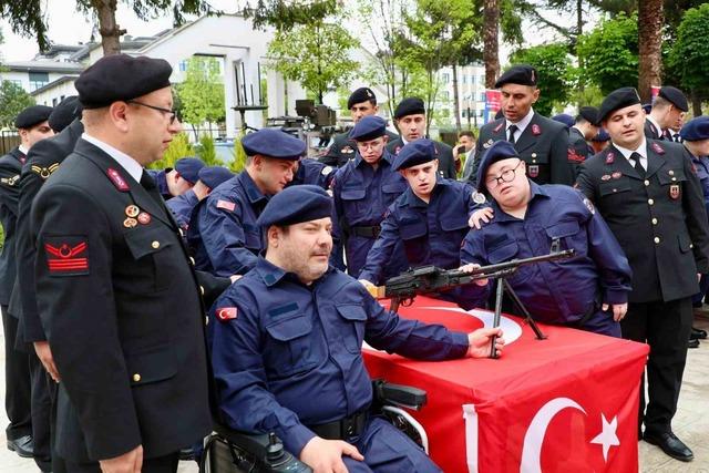 Ordu&rsquo;da engelli bireyler temsili asker oldu 4