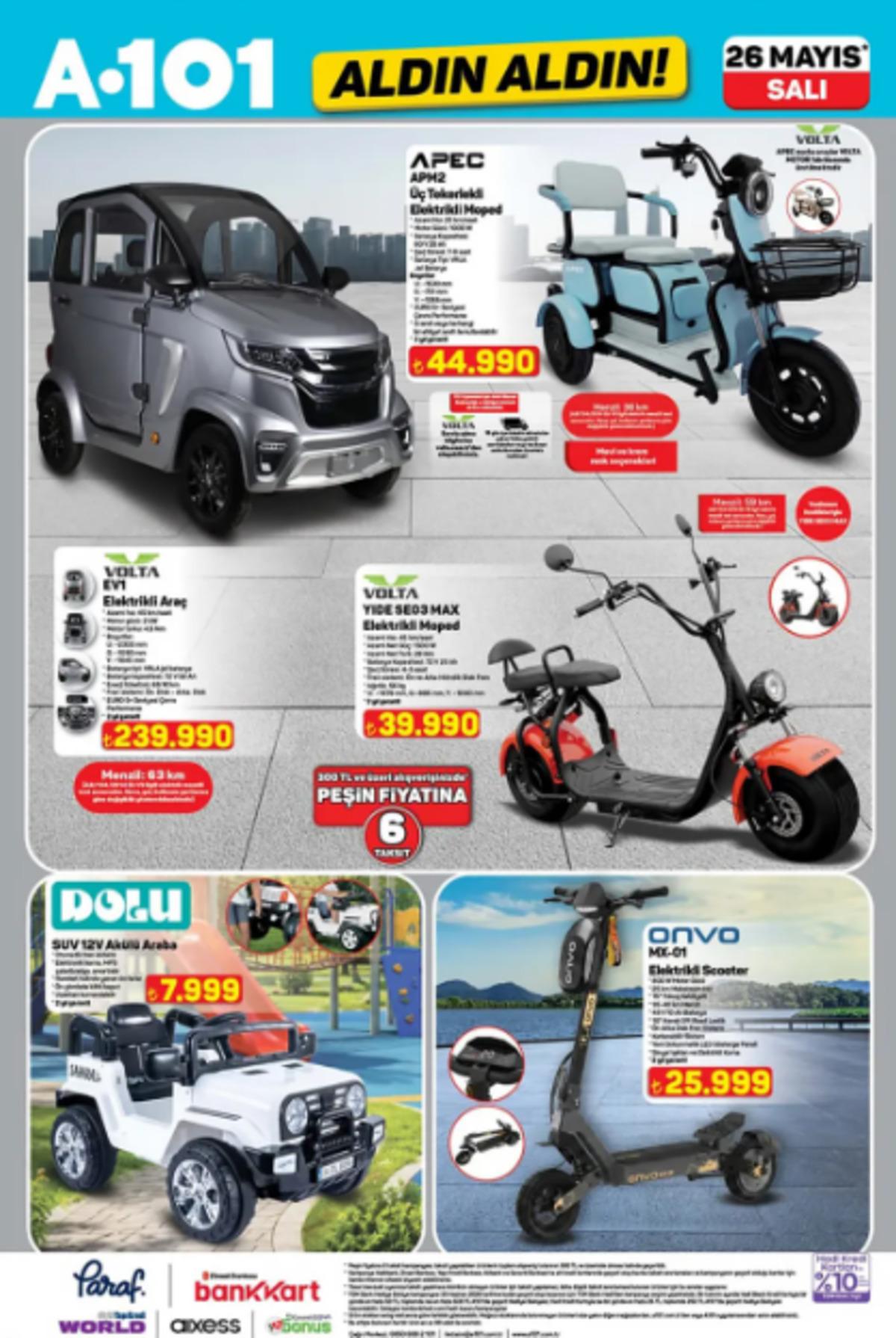 A101 e akülü SUV araba geliyor! 26 Mayıs 2026 A101 kataloğu  6