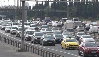 Kurban Bayramı tatilinin başlamasıyla TEM&rsquo;de yoğunluk oluştu